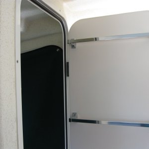 Media 'Towel bars inside head door.' in album 'Cabin port/aft.'