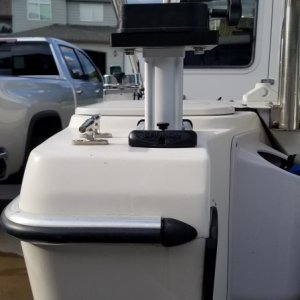 Downrigger mount cleat clearance 1