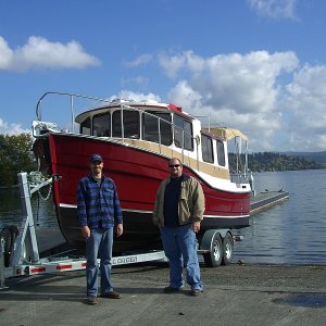 Doug and Andrew at Lake Washington