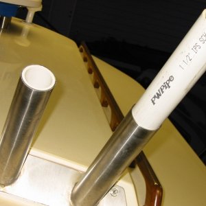 1 1/2 inch pvc liner inside of stainless tube