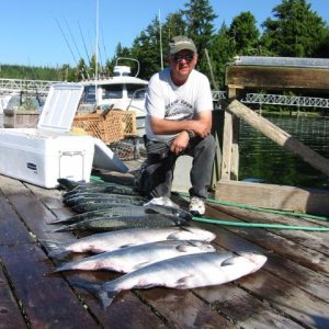 Barkley Sound Salmon, limits of King and Coho each day
