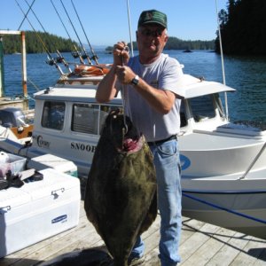 Barkley Sound halibut......52 pounds