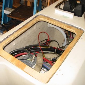 plywood insert to be glassed into the opening