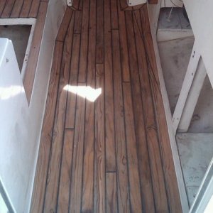 cabin flooring finished