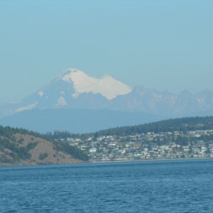 Mt Baker over Skyline Marina
