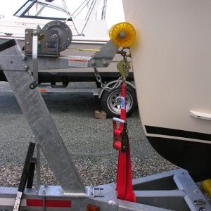 New hold down strap and revised winch arrangement