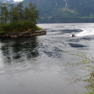 High water pass (with wake !!) Not us!!