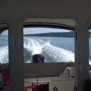 Finally out of the cut and into deeper water