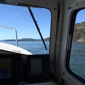 Continuing on past Bowman bay. Some pretty nice swells out here. Left over from the 9 footers coming into the Strait earlier in the day.