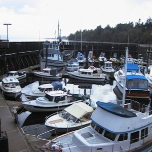 Media 'Dock View -' in album 'Our boat in sunshine -'