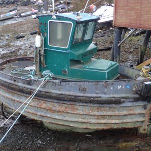 P2230033 - A lumber tug in Petersburg, Ak, harbor.  Some interesting length to height to beam to draft ratios.