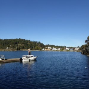 Back at the boat after a delightful 2 hours in town