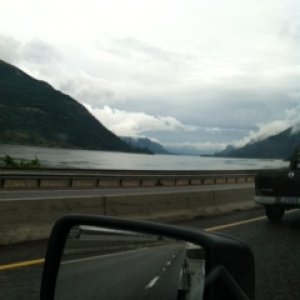 Columbia River Gorge (look in mirror)