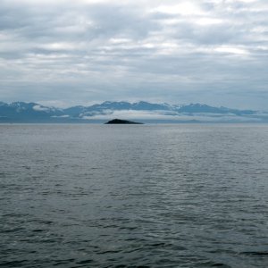 Couverden rock marks entrance to Swanson Harbor