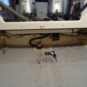 Soft balsa core was removed.  Filled with Smiths penetrating expoxy, then West System.