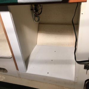 011 gap filled and shelf installed