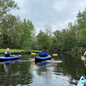 Kayaking in Salt Springs. Mike, Rosanne, Colby
