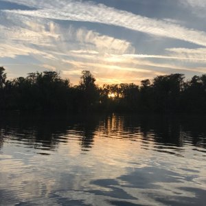 Deep Creek, just north of Palatka, Sunset