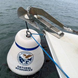 Eagle Harbor, Cypress Island, mooring ball hookup