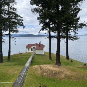 View of the Turn Point Light Station Fog Signal Building