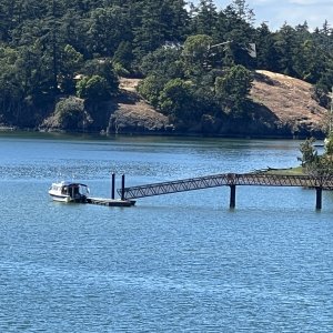 Dinghy dock at English Camp, Garrison Bay