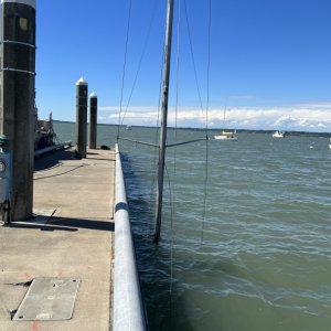 Some sunken boats around Northwest Marine Industries dock