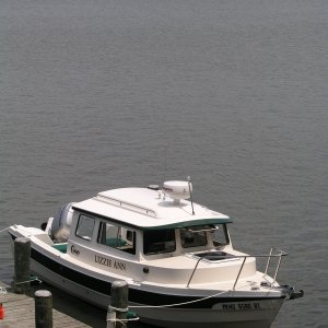Media 'At Lou's dock, Pear Tree Pt.' in album 'At anchor, Chester River.'
