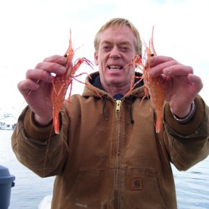 Dave and a few nice shrimp!!