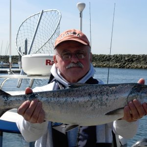 Marty with first PNP blackmouth aboard Checkpoint II  4/3/2007