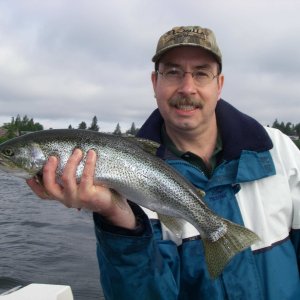 Mike hooks a cutthroat