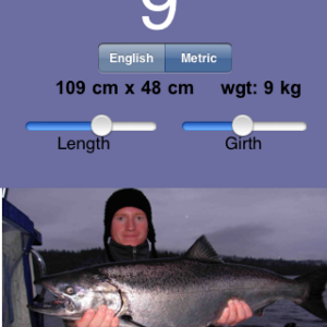 SalmonSize available on iTunes for iPhone/iTouch