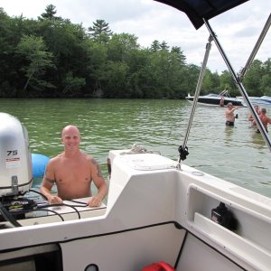Media 'Hanging out with friends in Braun Bay. 8/7/11' in album 'Braun Bay/Lake Winnipesaukee, NH  8/7/11'