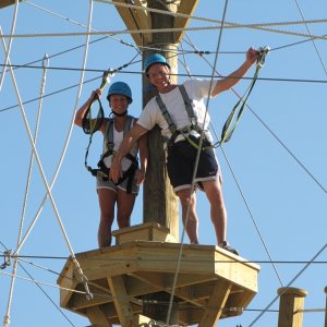 Me and the wife having fun.