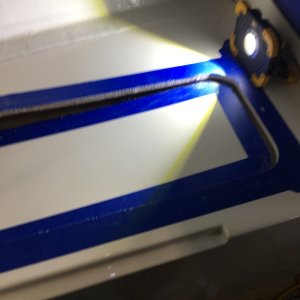 Jigsaw blade made a smooth cut.
