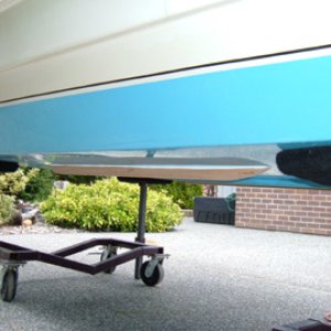 Each Skeg is attached with 5 bronze fasteners