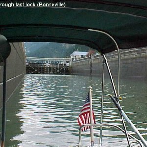 55 Going through last lock