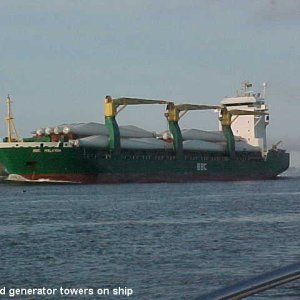 75 Wind generators on ship