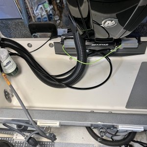 Motor tilted up