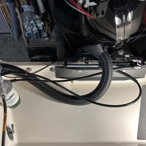 Motor turned to port