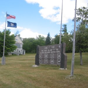 Media 'Lime Island Harbor sign.' in album 'Herring or Cisco; what we went fishing for.'