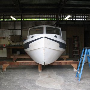 nestled in on her \"turtle joists\" ; wide enough to slide and turn her