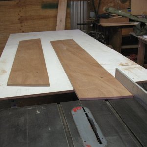 feb. 2011 041 first layer ripped in half for ease of glue-up (manageable & less risk of air entrapment/voids)