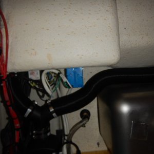 Media 'Under sink, looking up' in album 'View from behind fridge looking up under gunnel'