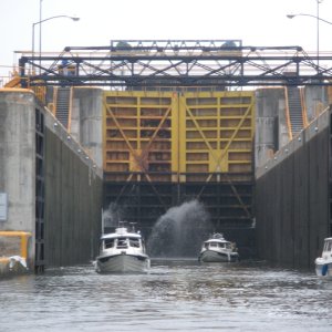 C-Dorys leaving the lock.