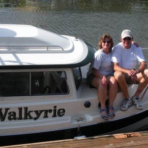 Valkyrie's crew relaxing at Seneca Falls.