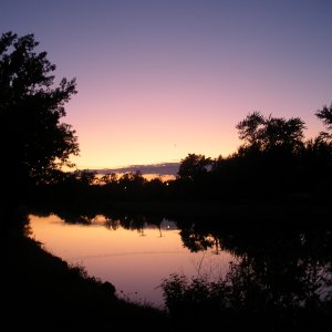 Canal sunset from Spencerport.