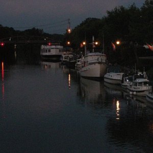 Media 'Brockport at night.' in album 'C-Dorys leaving the lock.'