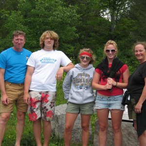 The crew of the SS Minnow - on a one hour cruise