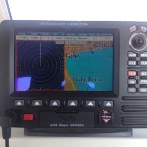 Nothing on the radar and the Cd 25 pushing30 knots with the Df 200
A no worries day on the way to Chicago