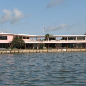 A hurricane wiped the village away except for this former Rod and Gun Hotel, now used by the Wildlife Dept.